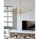 Labra 12 Light 52.25 inch Vintage Gold Leaf Chandelier Ceiling Light